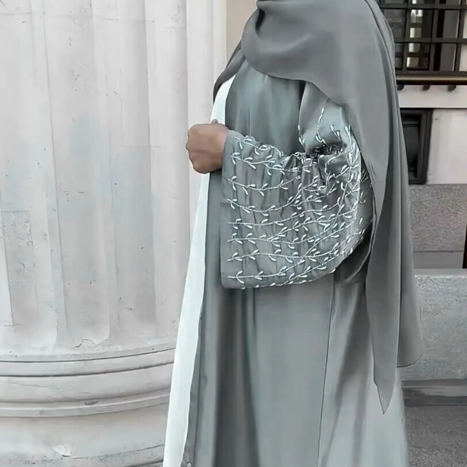 Ropa musulmana tradicional Turquía niñas vestidos largos hijabs mujeres árabes abayas