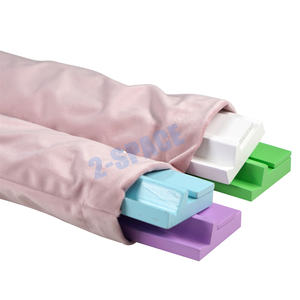 Felpa Rosa 19 pulgadas terciopelo suave 4 ranuras madera Mahjong Rack bolsa lujosa bolsa <span class=keywords><strong>de</strong></span> terciopelo Rack - Product Image 1