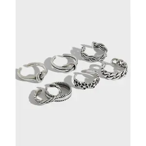 Fine Jewelry Vintage Adjustable Toe Rings 925 Sterling Silver for Women