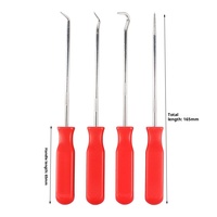 Kit d'outils de réparation automobile 4 pièces manuel, avec étui rigide OEM, pour le retrait de joints d'huile, de joints toriques et de garnitures de pneus