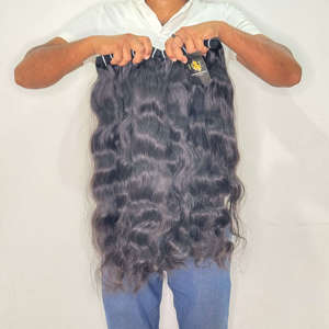 Brazilian Raw Hair Vendor Unprocessed Hair Vendor, Raw Indian Human Hair, Natural Cuticle Aligned Hair <b>Extensions</b> - Product Image 2