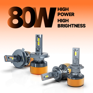 Accessoires de voiture, ampoules de phares LED H4 <span class=keywords><strong>H7</strong></span> 80W 8000LM H11 9005 9006, prix bas, phares LED pour voiture - Product Image 6