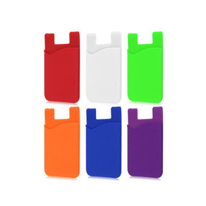 Cadeau promotionnel, étui de téléphone adhésif personnalisé, portefeuille intelligent, porte-cartes en silicone, couleur personnalisée, peinture UV - Product Image 1