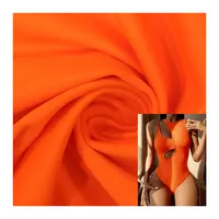 MINGMAO गर्म बिक्री नारंगी कपड़े 82 पॉलिएस्टर 18 स्पैन्डेक्स लोचदार बुनना tricot अधोवस्त्र कपड़े elastane swimwear के कपड़े