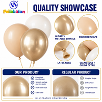 Balon Lateks Champagne Grosir 12 Inci 100 Buah CE/EN71/BSCI/CPC OEM/ODM - Warna Campuran untuk Perlengkapan Pesta Baby Shower