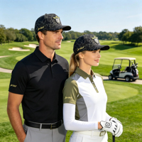Casquette de sport OEM personnalisée à 5 panneaux avec patch en PVC caoutchouté, motif camouflage, trous découpés au laser, casquette snapback, conception de logo, vente en gros de casquettes de golf