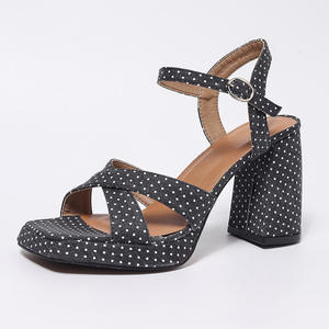 Sandalias de Tacón Alto con Tiras para Mujer, Primavera-Verano, Elegantes, con Punta en Pico y Tacón Delgado - Product Image 1