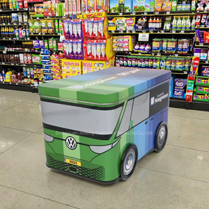 Xe buýt hình hộp quà tặng bao bì, xe buýt kẹo Biscuit bao bì hộp sắt tùy biến - Product Image 1