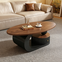 Ensemble de tables basses modernes de luxe léger avec structure métallique et hauteur réglable pour salon, combinaison simple pour la maison