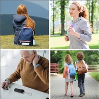 Ensemble de porte-clés d'alarme Porte-clés de sécurité pour enfants adultes femmes seniors