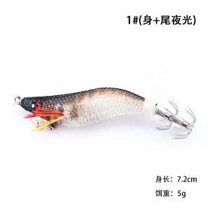 Leurres pour crevettes à bon prix en gros hameçons de gabarit de calmar lumineux pour eau salée - Product Image 6