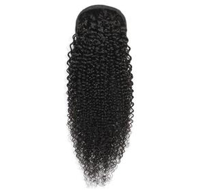 100% Virgin Remy Human <strong>Hair</strong> Chinese <strong>Hair</strong> Ponytail 8-24inch Kinky <strong>Curly</strong> Drawstring Wrap Natural Instant <strong>Hair</strong> <strong>Piece</strong> for Women - Product Image 4
