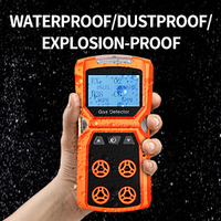 AIKESI Detektor Gas Portabel Empat-dalam-Satu Penganalisis Gas Darah Genggam Layar LCD OEM Dapat Disesuaikan Deteksi 16-18 Jam 3.7V