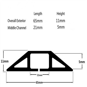 Protector de Cables Flexible de Goma para Exteriores, de 1 Canal, a Precio Económico - Product Image 3