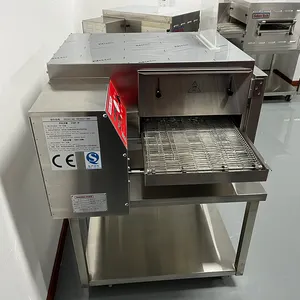 Oven konveyor burger elektrik meja cepat dapat disesuaikan komersial kapasitas tinggi