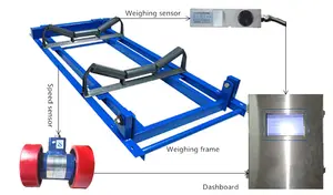 Bakır cevheri kemer genişliği 1200mm 1400mm için yüksek doğruluk kemer ağırlık ölçeği