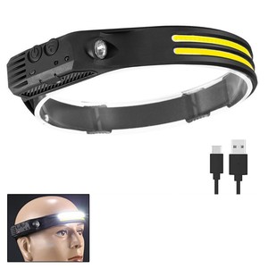 Usb Charging Outdoor Headlamp New High Brightness Led Swing Sensor Function Dual Use for Night Running Cycling - Product Image 6