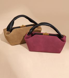 OEM ODM New Design Women's Luxury Faux Suede Dumpling <b>Bag</b> square <b>Mini</b> <b>Crossbody</b> Shoulder Handbag PU Leather Casual Tote <b>Bag</b> Lady - Product Image 6