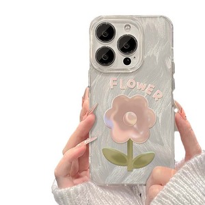 Di alta qualità <span class=keywords><strong>rosa</strong></span> tulipano fiore Camlet stile TPU <span class=keywords><strong>cellulare</strong></span> Cover posteriore del telefono per Iphone 8 X Xr Xs 11 12 13 14 15 16 Pro Max - Product Image 1