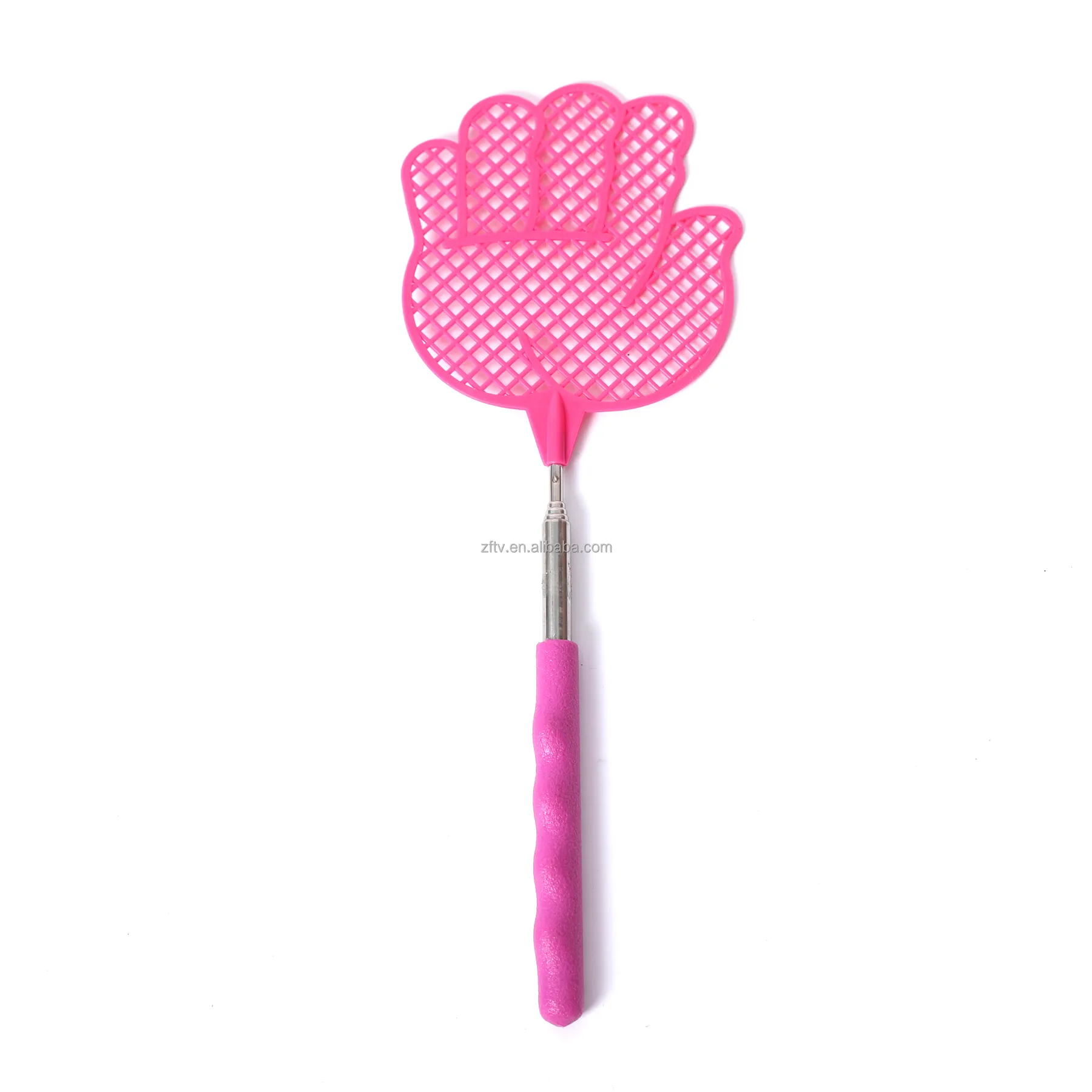 Telescopic Fly Swatters Durable Plastic Fly Swatter Telescopic Flyswatter with Stainless Steel Handle for Indoor/Outdoor