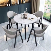 Ensemble de tables à manger en métal extensibles, modernes, confortables et stables, de haute qualité, prix de gros, pour salle à manger et réception