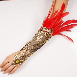 यूरोपीय अमेरिकी गोथिक खेल वेशभूषा हेलोलीन कट सोने के फीथ हाथ की आस्तीन पंख पंख वाली कलाई कई रंगीन वयस्क यूनिसेक्स पार्टी - Product Image 4
