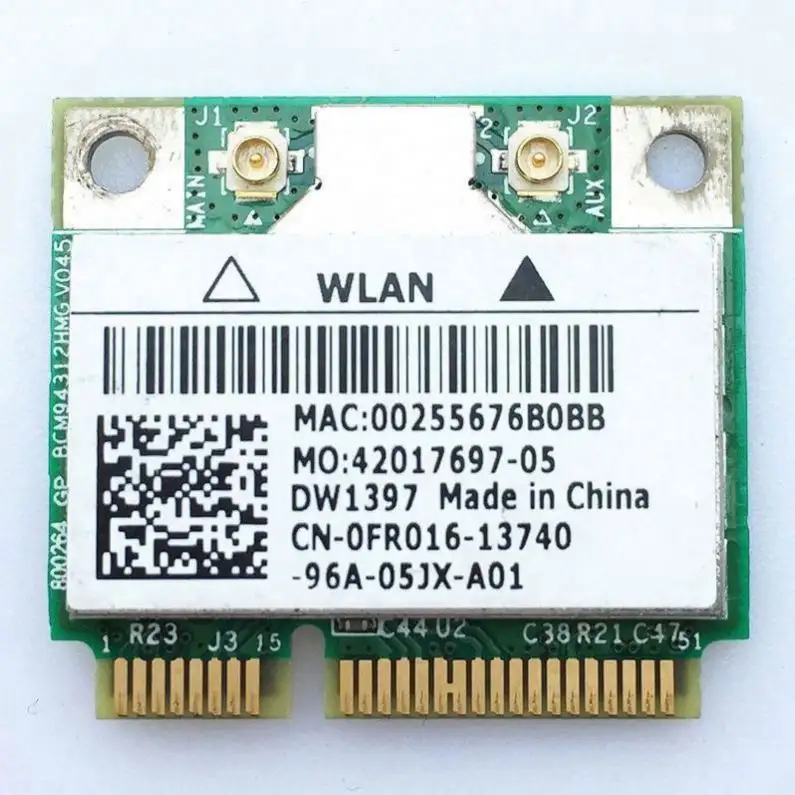 Voor Bcm94312hmg W * Eless Mini Pci-e Kaart Voor Dw1397 Wlan Wifi 802.11adw1397bdw1397G 54Mbps Netwerkadapter