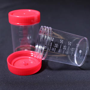 Одноразовые медицинские расходные материалы, нестерильные 100 мл/120 мл, синий колпачок, Градуированный стул для мочи, контейнер для образцов PP материал OEM - Product Image 4