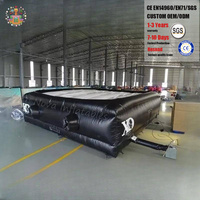 Coussin d'atterrissage gonflable de haute qualité pour trampoline de saut freestyle en sports extrêmes, rampe de saut acrobatique, coussin plat carré