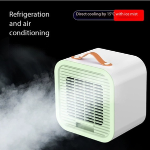 Acondicionadores de aire portátiles, Personal evaporativo enfriador de aire, ventilador silencioso para el hogar, cristal de <span class=keywords><strong>hielo</strong></span> <span class=keywords><strong>con</strong></span> agua, ventilador recargable Usb de escritorio - Product Image 2