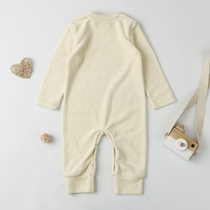 Infant Toddlers Long Sleeve Cotton <strong>Towel</strong> Terry Baby Kid Plain <strong>Onesie</strong> Jumpsuit Rompers - Product Image 3