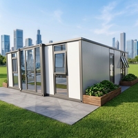 Mobil-home robuste à structure solide, résistant à la corrosion et au vent, idéal pour une utilisation toute l'année.