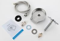 Lave-tasses automatique en acier inoxydable 304, finition nickel brossé, lave-bouteilles, accessoires de bar, buse haute pression, design moderne