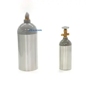 CGA320 밸브가있는 미국 DOT 표준 고압 알루미늄 액체 CO2 실린더