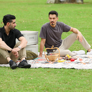 Multifunctional Portable Foldable <b>Camping</b> <b>Storage</b> <b>Box</b> With Wooden Cover for Outdoor Travel <b>Storage</b> - Product Image 6