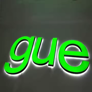 广告防水标志照明设计公司名称3d亚克力发光二极管签名名称定制标志背光发光二极管标志标志 - Product Image 2