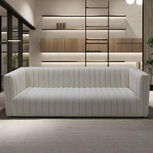 Villa meubles de maison salon <span class=keywords><strong>canapé</strong></span> mitoyen intérieur chambre 240cm canapés tissu blanc bande moderne canapés de luxe pour Loft - Product Image 1