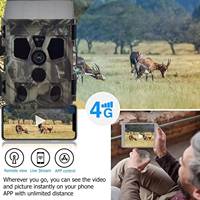 Suntekcam 新款 HC-603Pro 4G 防水 IP65 30MP 追踪相机 2K CMOS 用于狩猎 太阳能充电 免费云直播 电子邮件功能