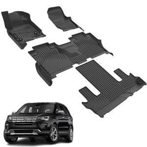Juego Universal de alfombras multiusos para coche, revestimiento de suelo automotriz, alfombrillas para coche para Ford Expedition Max, asientos de cubo 2021-2024 - Product Image 1