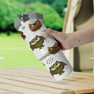 Vaso Térmico de 30oz con Diseño de Búho Adorable y Asa, Taza de Viaje Kawaii con Animales del Bosque, Stock en EE. UU., Regalo Ideal para Amantes de los Búhos - Product Image 6