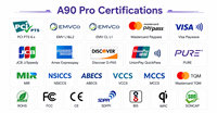 Machine de paiement mobile Aisino Free SDK Android 10 Qr NFC EDC, écran 5,5 pouces, 4G WiFi BLE, système POS Android portable