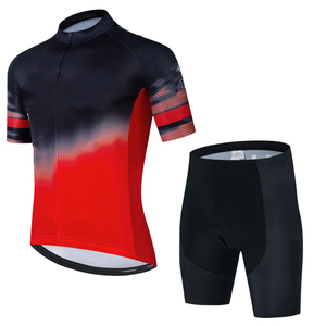 Maillot et pantalon à bretelles à séchage rapide et respirant à manches courtes pour cyclistes adultes - Product Image 5