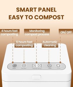 Composteur Électrique Intelligent pour Déchets Alimentaires avec Affichage Numérique et Compostage Rapide pour Cuisine Domestique – Marché Mondial - Product Image 2