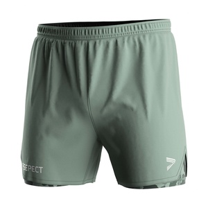 กางเกงเลกกิ้งกีฬาผู้ชายแบบ 2 in 1 คุณภาพดี แห้งเร็ว สำหรับออกกำลังกาย แบรนด์ส่วนตัว พร้อมกางเกงบอร์ดชอร์ตในตัว - Product Image 4