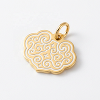 Pendentif breloque personnalisé en acier inoxydable Yiwu Aceon, motif filigrane gravé, texture nœud celtique, floral, géométrique, feuille de vigne
