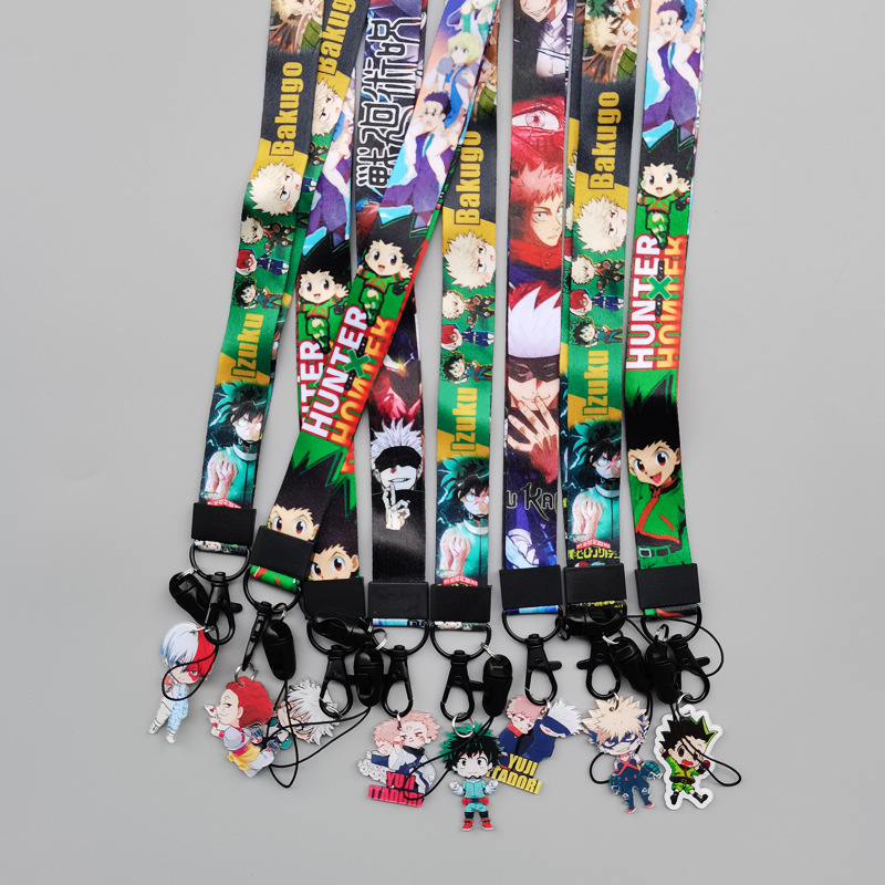 Cartoon Anime Design Lanyards Phone Card Camera Anti-Lost Lanyard Accessories Lanyards Promotional Gifts for Kids Image 2