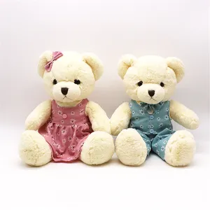 Regalos de San Valentín de peluche al ras personalizados lindo precio de fábrica moda personalizar oso de peluche