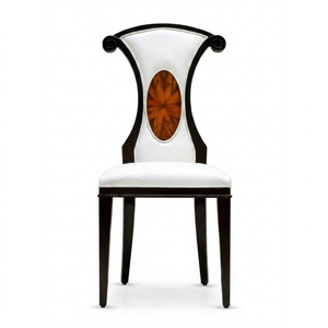 Fauteuil de loisirs moderne en cuir PU et bois massif, idéal pour salle à manger, salon, hôtel ou comme chaise d'appoint. - Product Image 1
