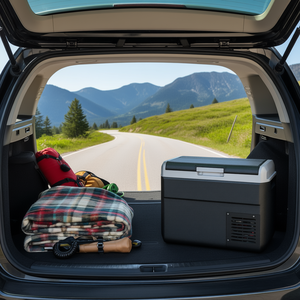 Nevera portátil de 12 voltios para automóvil, refrigerador eléctrico de compresor de 50L para uso en vehículos con rango de temperatura ajustable - Product Image 2