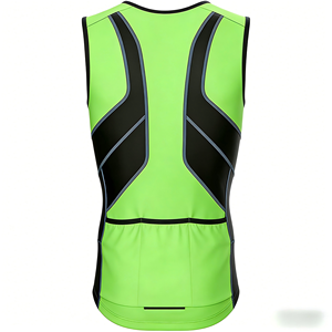 Vente flash : Combinaison <span class=keywords><strong>de</strong></span> triathlon pour femmes 100% polyester, manches longues, shorts rayés, séchage rapide, jersey sublimé - Product Image 2